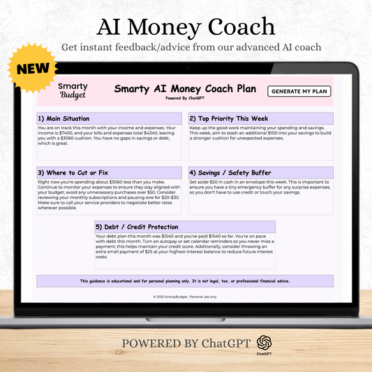 AI Money Coach Template (Powered By ChatGPT)