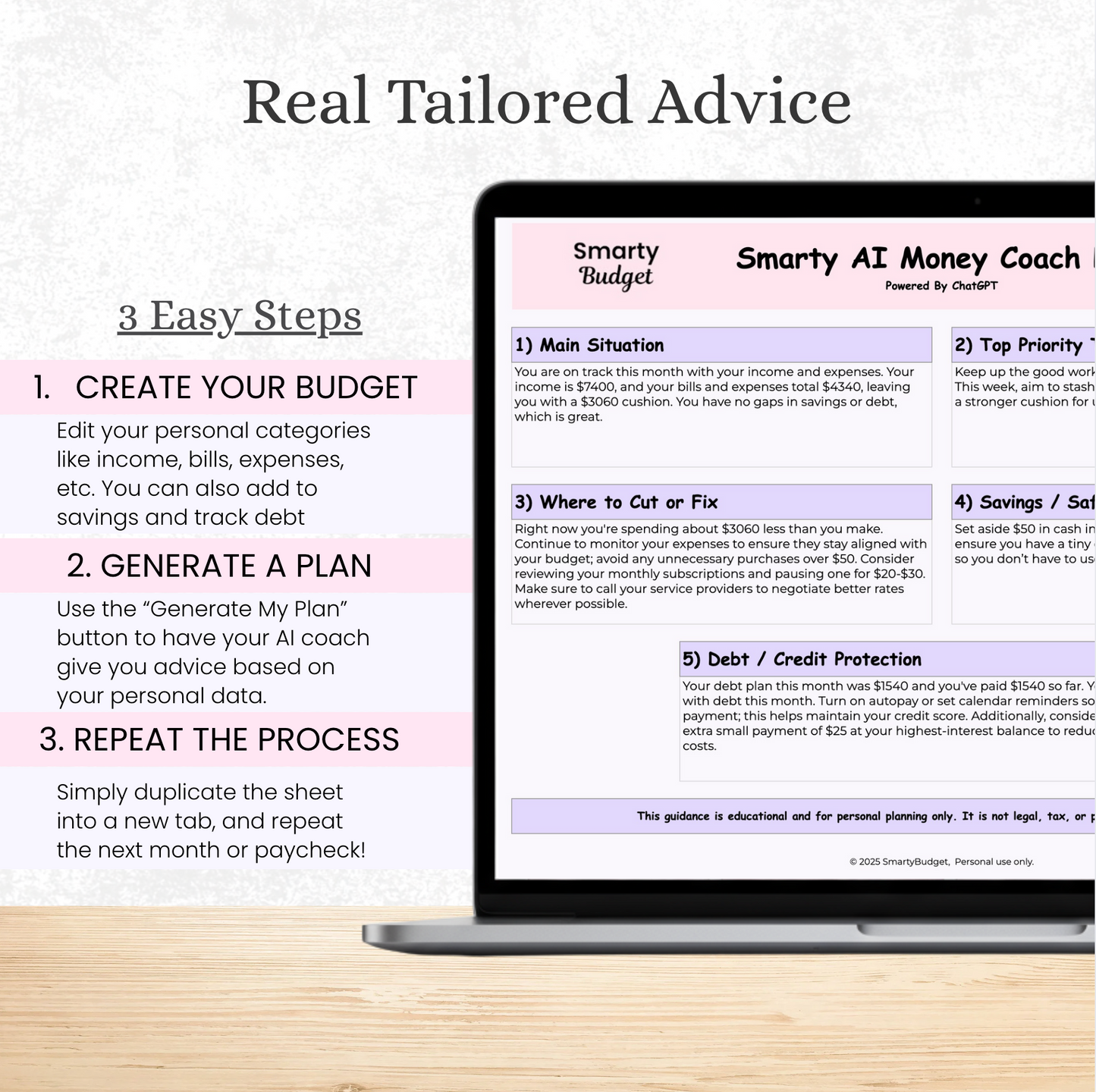 AI Money Coach Template (Powered By ChatGPT)