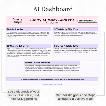 AI Money Coach Template (Powered By ChatGPT)